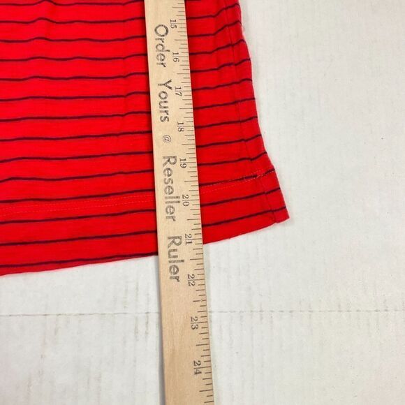 Splendid Off The Shoulder Top Striped Short Sleeve Stretch Casual Shirt Size XS - Picture 6 of 11